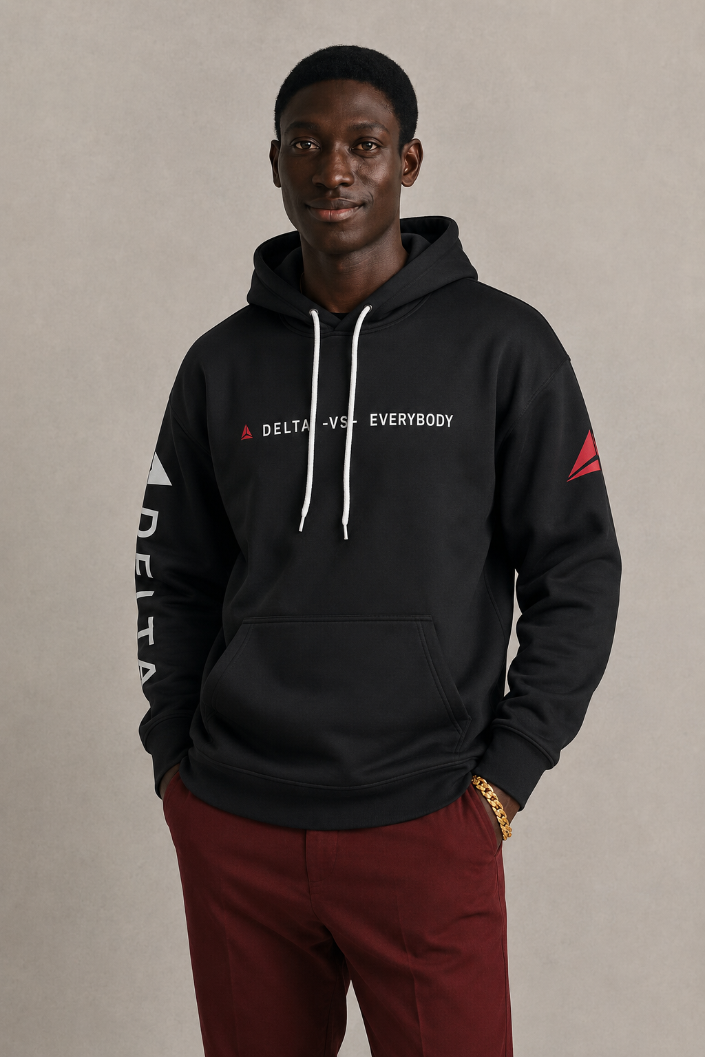 DELTA AIRLINES BLACK UNISEX hoodie