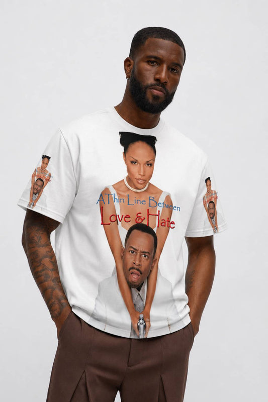 A Thin Line Between Love and& Hate Sublimation All Over Shirt