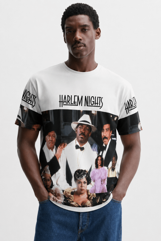 Harlem Nights Vibrant All-Over Print Unisex T-Shirt - Express Your Style