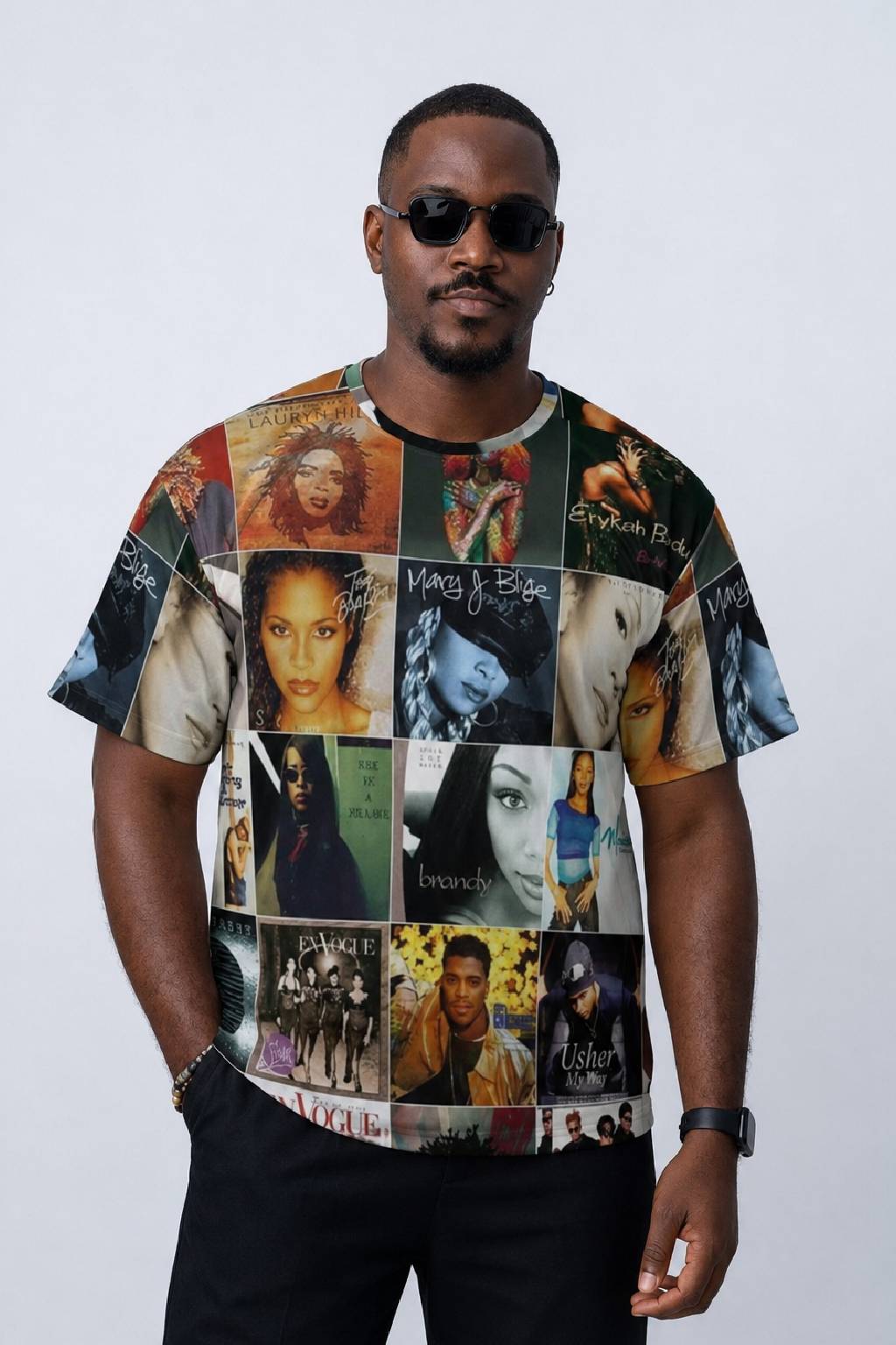 All-over Print 90s RB Music Unisex T-shirt