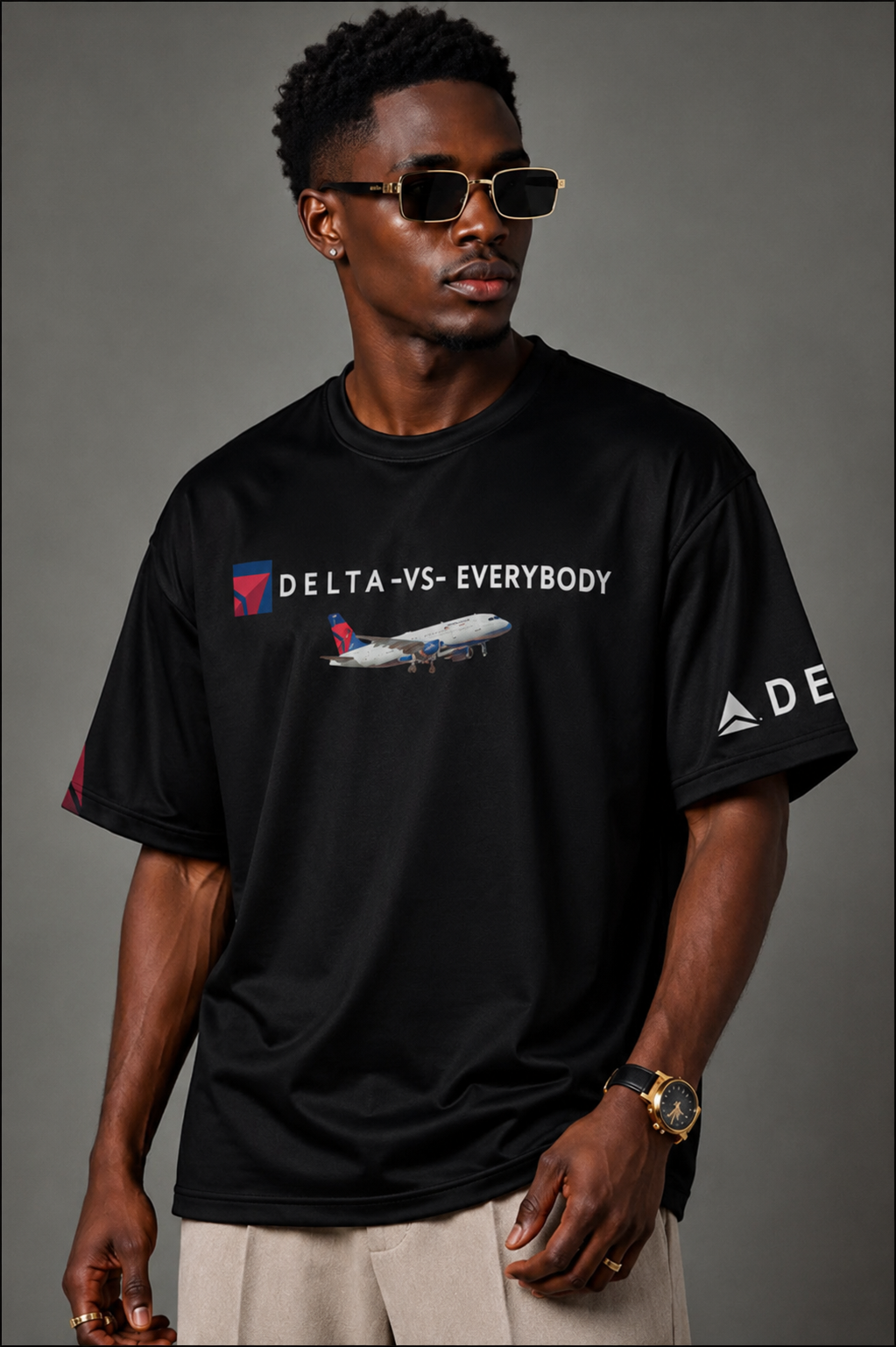 Delta Airlines Vs Everybody All-over Print Unisex T-shirt