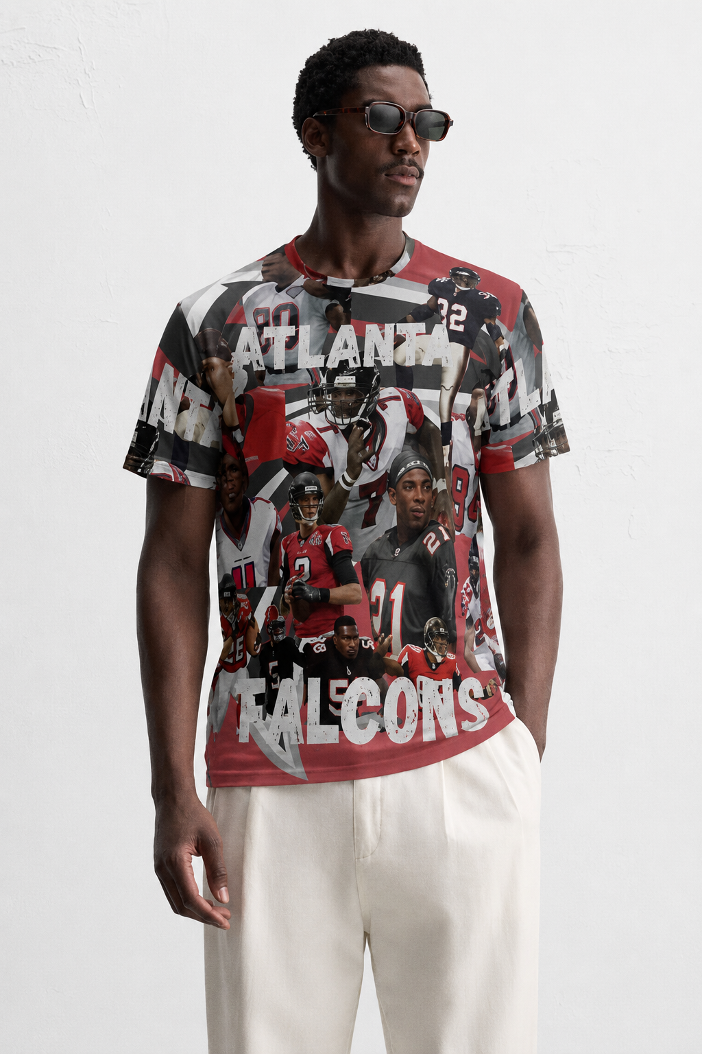 Atlanta Falcons All Over Graphic T Shirt Bold NFL Fan Edition (Limited Drop)