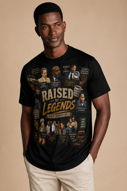 RAISED BY LEGENDS FATHER'S DAY GRAPHIC SHIRT