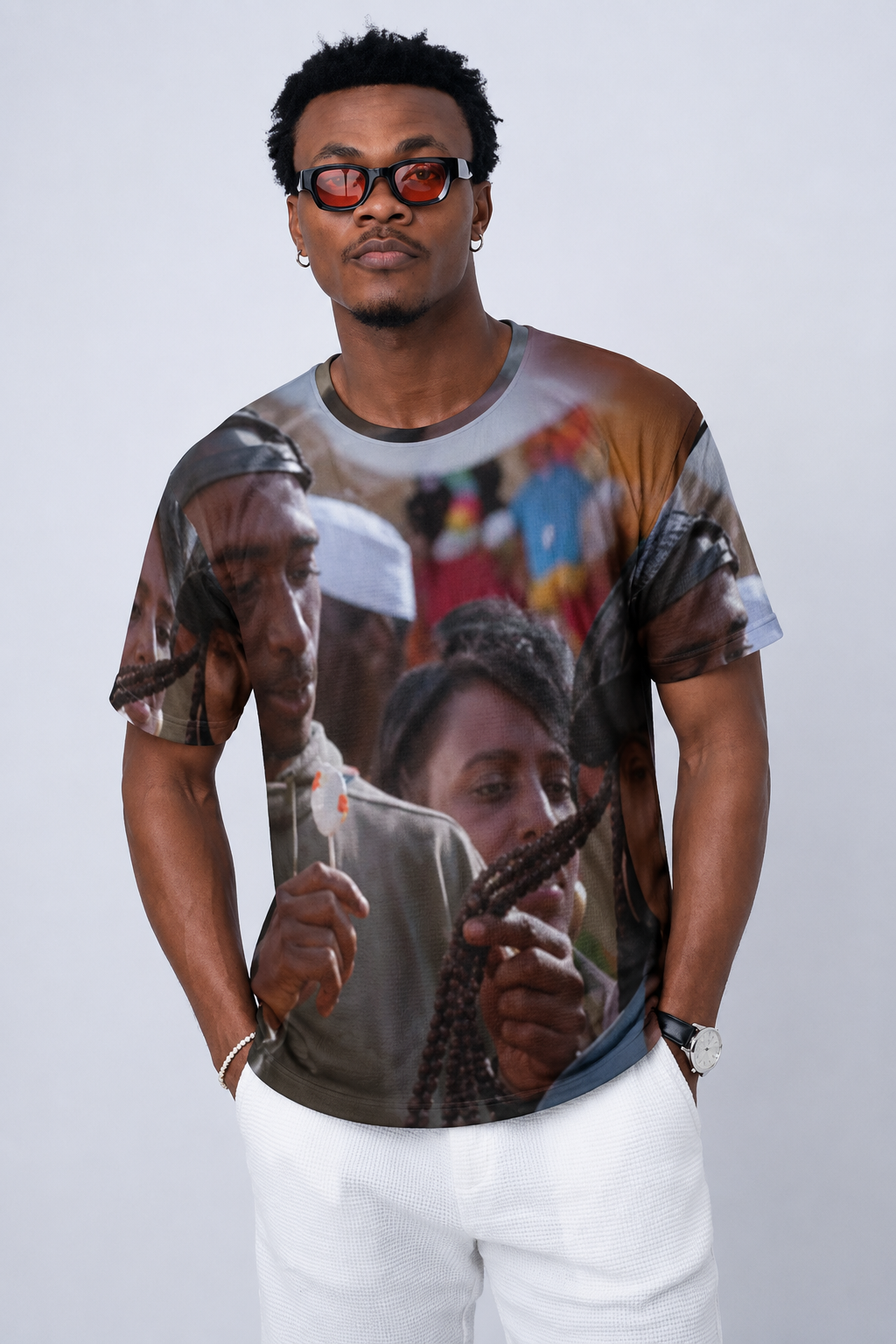 Poetic Justice Tupac Street Wear All over Tee Movie Nostalgia