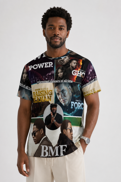 Power Book All Over Tee | Gifts for him | Vintage Streetwear